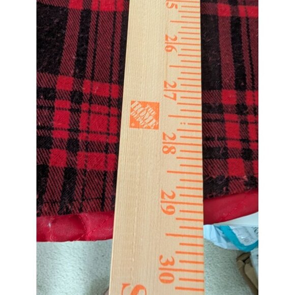 Vintage 70s Sears FieldMaster Plaid Shirt Mens Size Large Red Quilted Lining - Picture 13 of 13